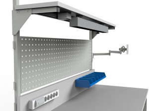 Stół roboczy regulowany z półką