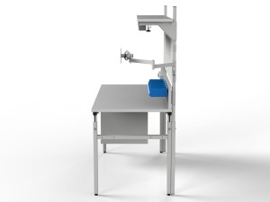 Stół roboczy regulowany z półką