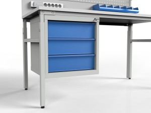 Stół roboczy regulowany z półką