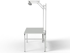 Stół montażowy regulowany z centralnym oświetleniem SMRC