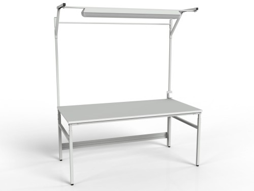 Stół montażowy regulowany z centralnym oświetleniem SMRC