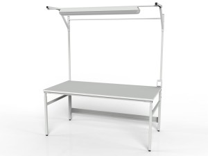 Stół montażowy regulowany z centralnym oświetleniem SMRC