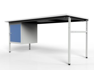 Stół roboczy z szafką podwieszaną