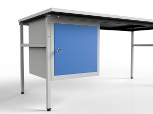 Stół roboczy z szafką podwieszaną