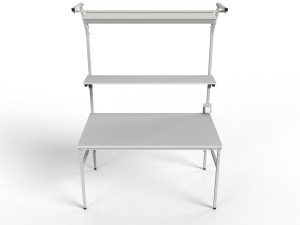 Stół montażowy z półką i oświetleniem SMPC