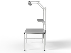 Stół montażowy z półką i oświetleniem SMPC