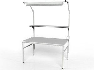 Stół montażowy z półką i oświetleniem SMPC