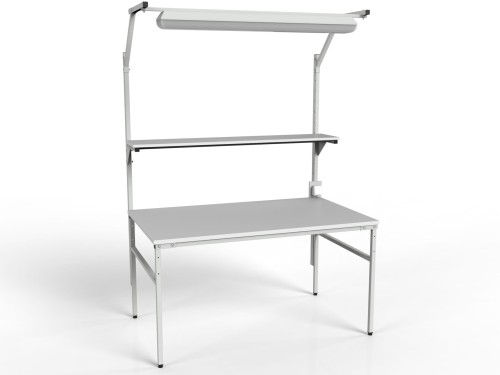 Stół montażowy z półką i oświetleniem SMPC