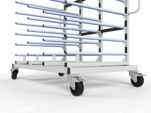 Wózek lakierniczy półkowy 9 półek