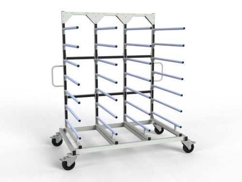 Wózek lakierniczy półkowy 7 półek