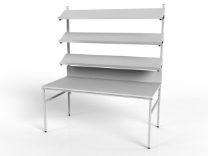 Stół roboczy z trzema półkami uchylnymi SMP