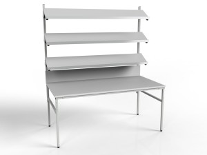 Stół roboczy z trzema półkami uchylnymi SMP