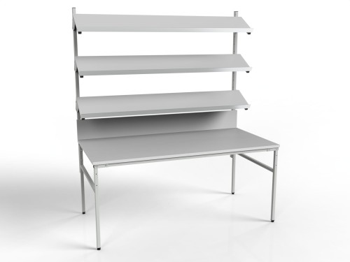 Stół roboczy z trzema półkami uchylnymi SMP
