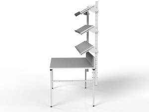 Stół roboczy z trzema półkami uchylnymi SMP