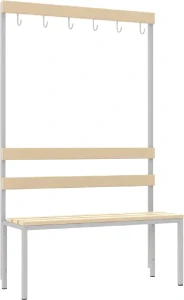 Ławka do szatni ŁSZ 1 1000 RAL 7035 wizualizacja poglądowa