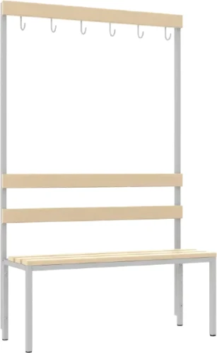 Ławka do szatni ŁSZ 1 1000 RAL 7035 wizualizacja poglądowa