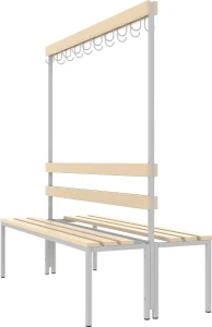Ławka do szatni ŁSZ 2 1500 RAL 7035 wizualizacja poglądowa