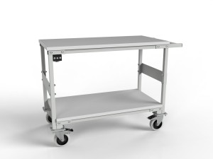 Wózek półkowy WE-01-02-ESD z zespołem uziemiającym