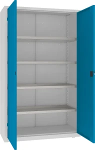 Ciężka szafa warsztatowa z półko-wanienkami MSW 212/5-20