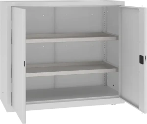 Ciężka szafa warsztatowa z półko-wanienkami MSW 112/5-19