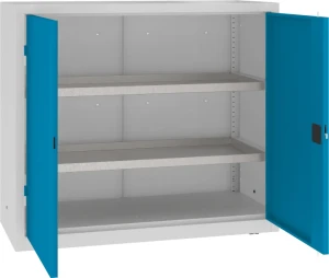 Ciężka szafa warsztatowa z półko-wanienkami MSW 112/5-19
