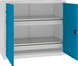 Ciężka szafa warsztatowa z półkami i szufladami Malow MSW 112/5-27