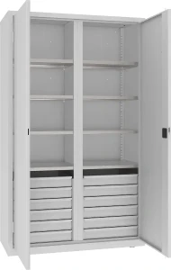 Szafa warsztatowa dzielona Malow MSW 212/5-30 z 12 szufladami 1990 x 1200 x 500 mm