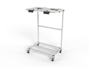 Mobilny stojak WO-14254 na dwa worki na odpady 120L