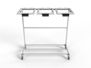 Mobilny stojak WO-15545 na trzy worki na odpady 120L