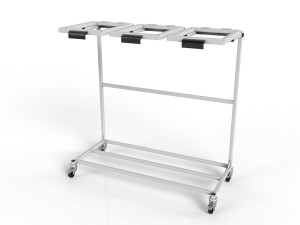 Mobilny stojak WO-15545 na trzy worki na odpady 120L
