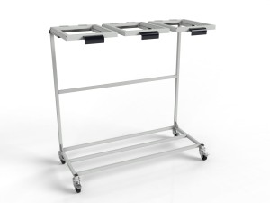 Mobilny stojak WO-15545 na trzy worki na odpady 120L