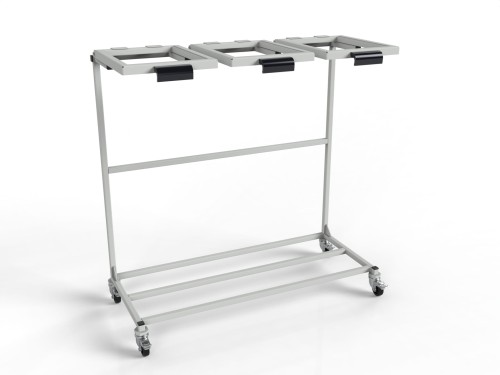 Mobilny stojak WO-15545 na trzy worki na odpady 120L