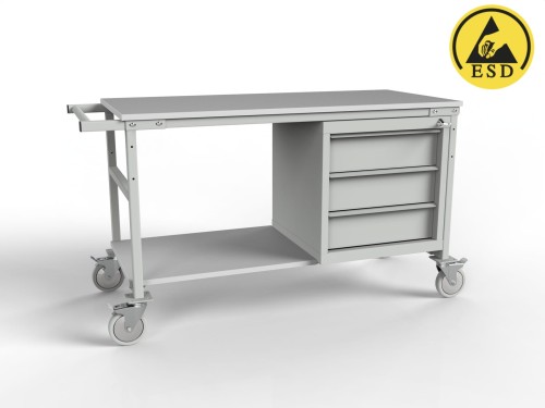Wózek warsztatowy antystatyczny WN-02-ESD bez zespołu uziemiającego