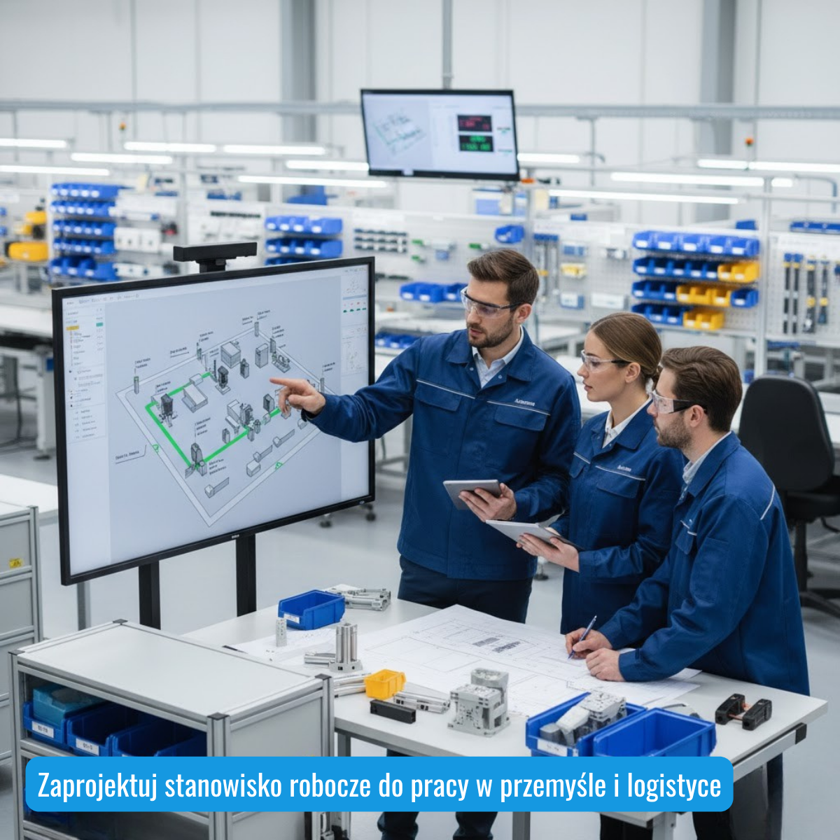 Projektowanie stanowiska roboczego w środowisku przemysłowym