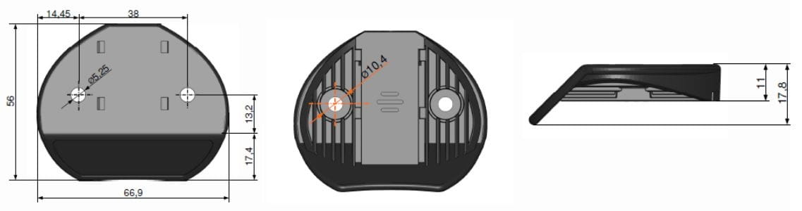 Pilot Logicdata HSM-OD-2-LD – wymiary